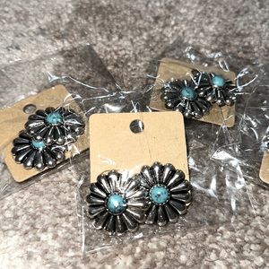 concho navajo tassel stud earrings turquoise ✨